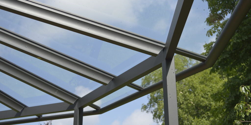 Terrassenüberdachung mit Glas