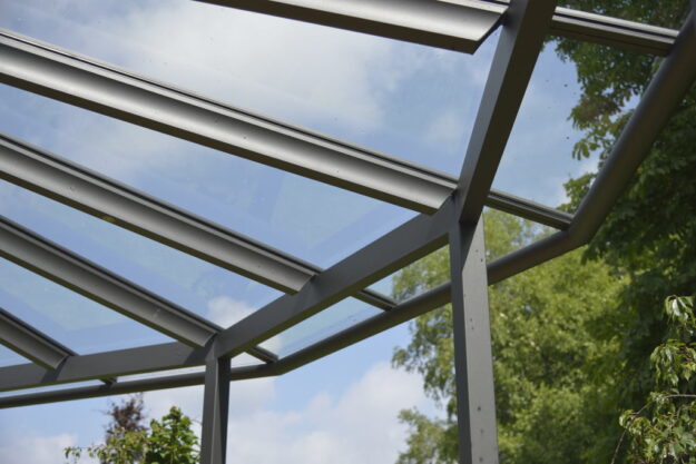 Terrassenüberdachung mit Glas